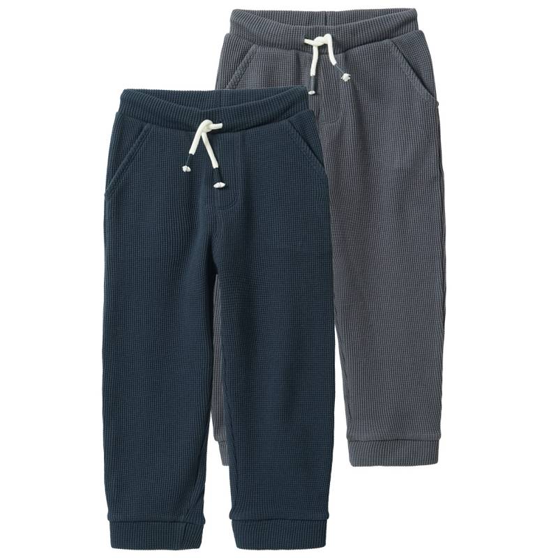 2 Baby Jogginghosen aus Waffel-Piqué von Topomini
