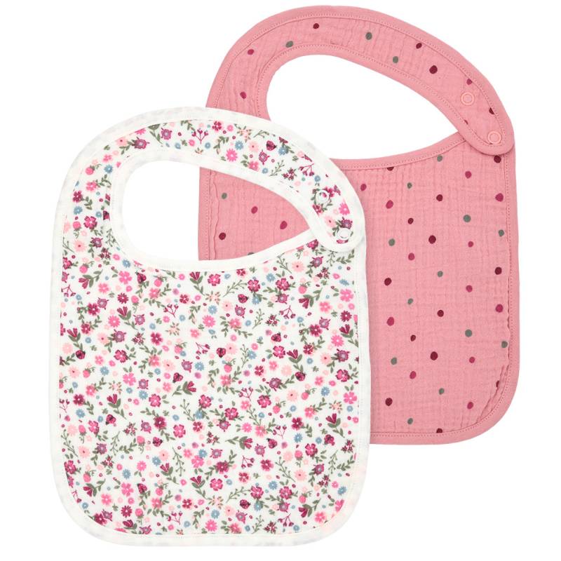 2 Baby Lätzchen aus Musselin von Topomini