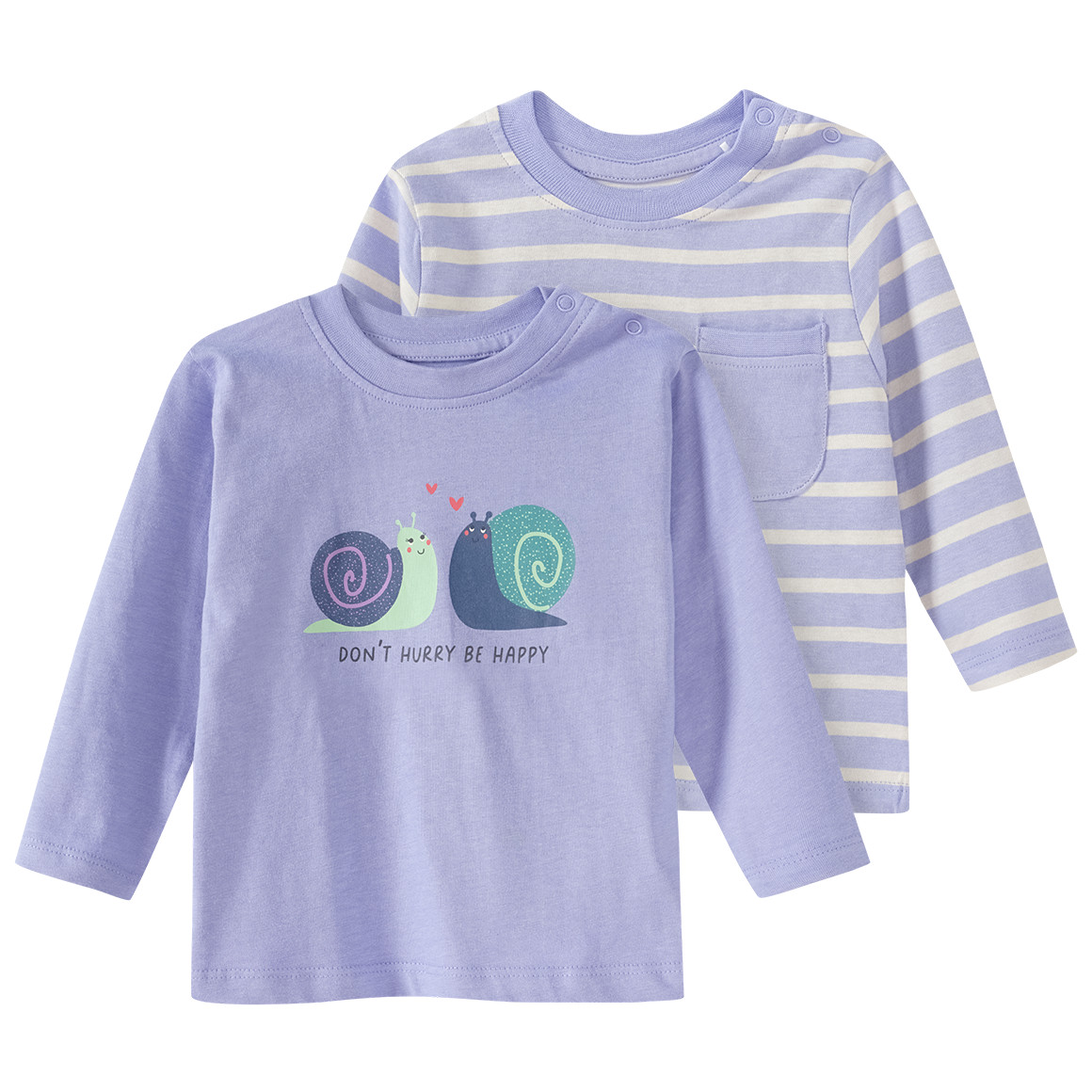 2 Baby Langarmshirts aus Bio-Baumwolle 2 Baby Langarmshirts aus Bio-Baumwolle von Topomini