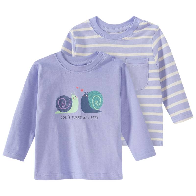 2 Baby Langarmshirts aus Bio-Baumwolle von Topomini