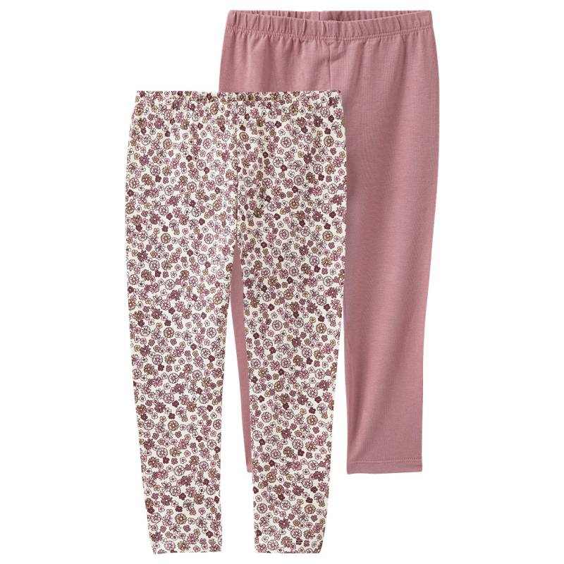 2 Baby Leggings mit Blümchen 2 Baby Leggings mit Blümchen von Topomini
