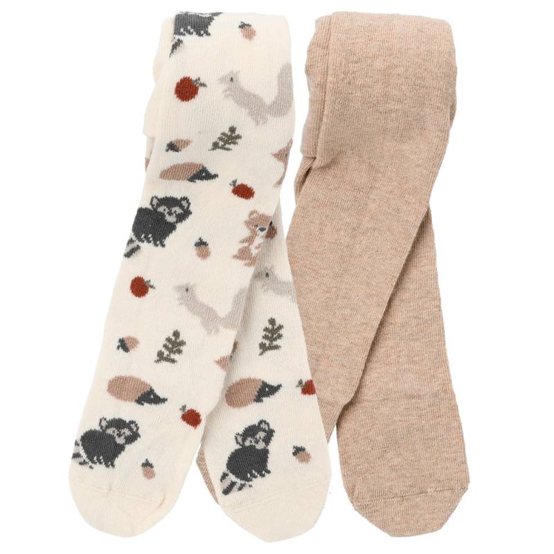 2 Baby Strumpfhosen mit Bio-Baumwolle von Topomini