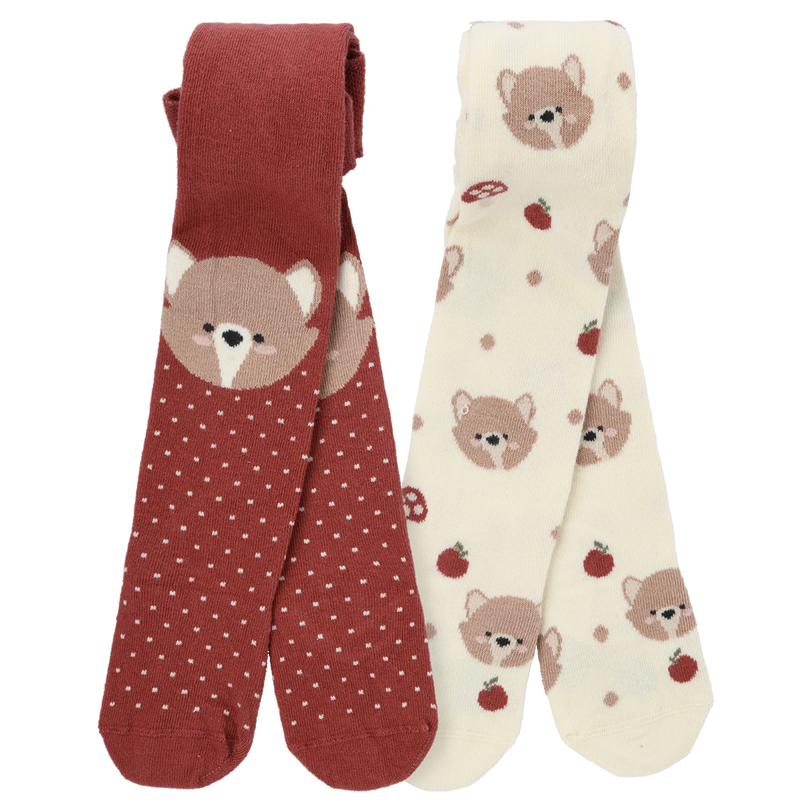 2 Baby Strumpfhosen mit Bio-Baumwolle von Topomini