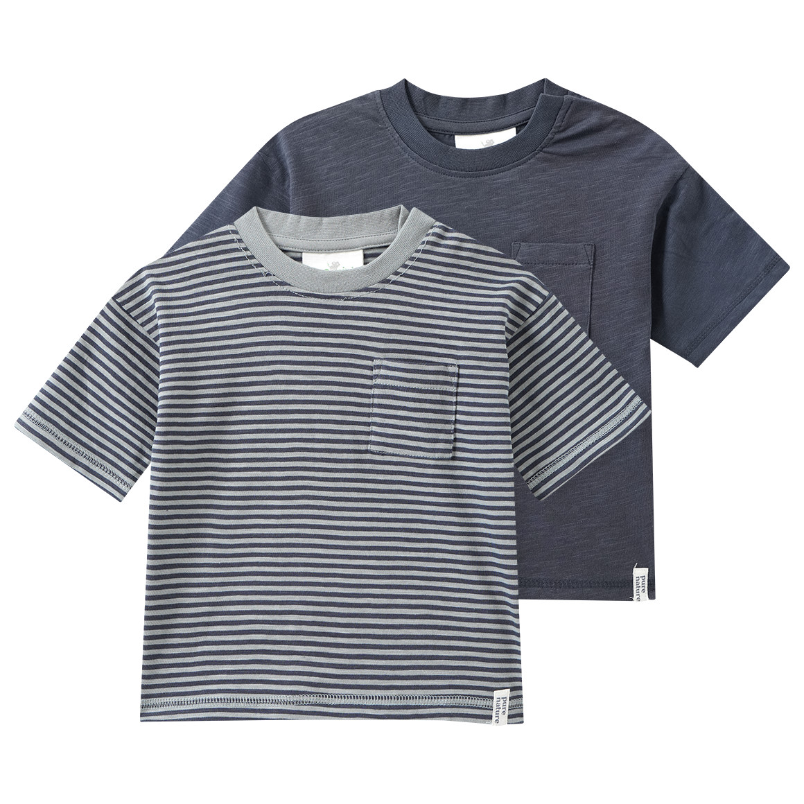 2 Baby T-Shirts mit Brusttasche 2 Baby T-Shirts mit Brusttasche von Topomini