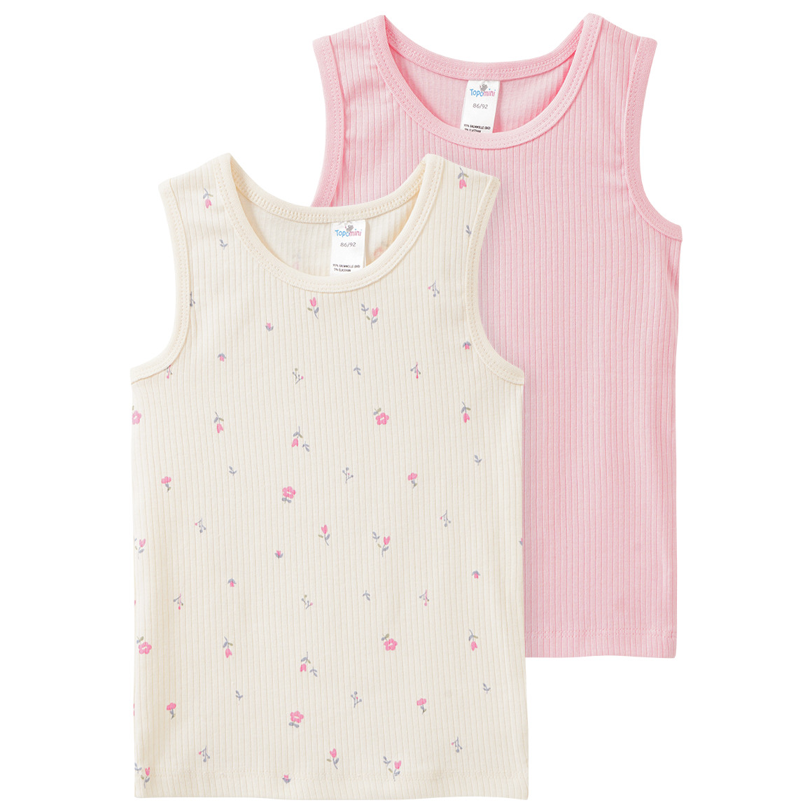 2 Baby Unterhemden im Doppelpack von Topomini