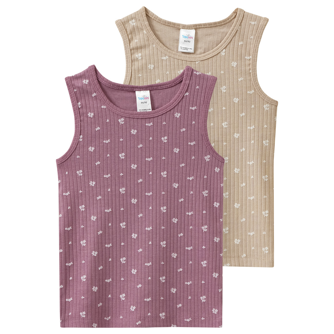 2 Baby Unterhemden im Set 2 Baby Unterhemden im Set von Topomini