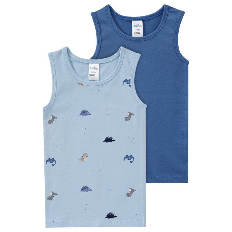 2 Baby Unterhemden in verschiedenen Dessins von Topomini