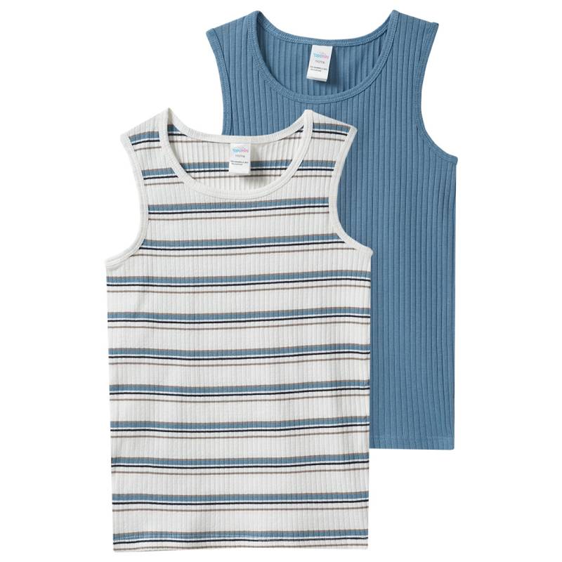 2 Jungen Unterhemden mit Rippstruktur 2 Jungen Unterhemden mit Rippstruktur von Topomini