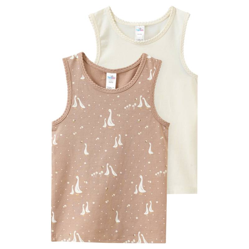 2 Mädchen Unterhemden im Doppelpack von Topomini