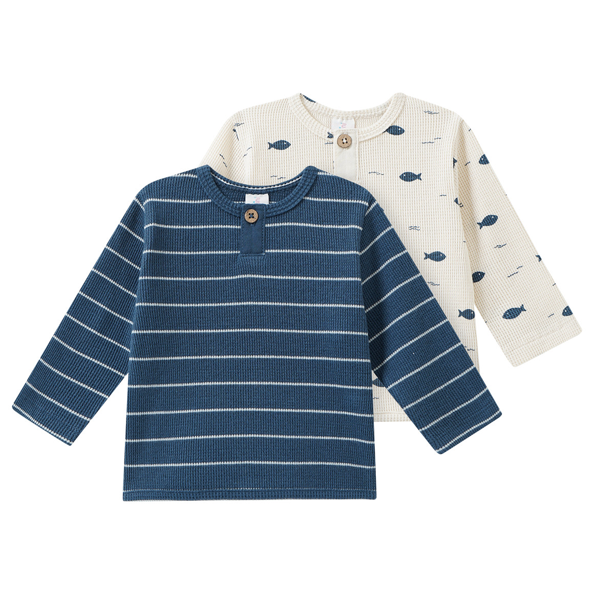 2 Newborn Langarmshirts im Set von Topomini