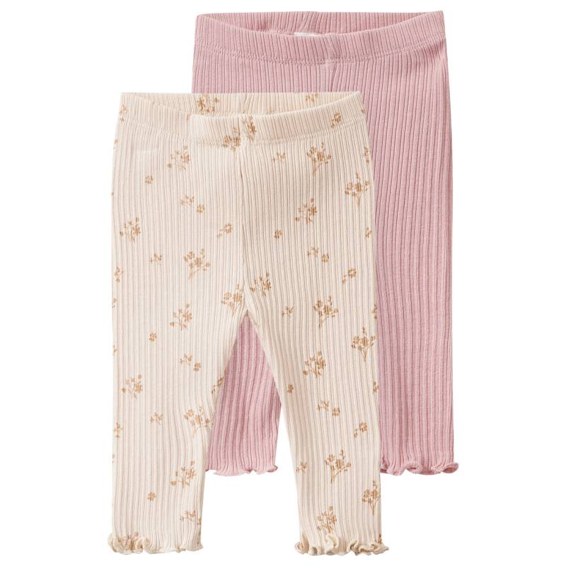 2 Newborn Leggings mit Rippstruktur 2 Newborn Leggings mit Rippstruktur von Topomini