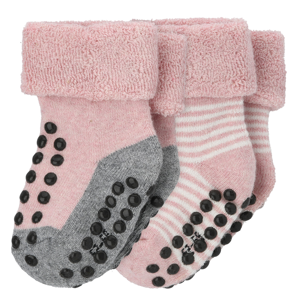 2 Paar Baby Krabbelsocken mit Frottee von Topomini