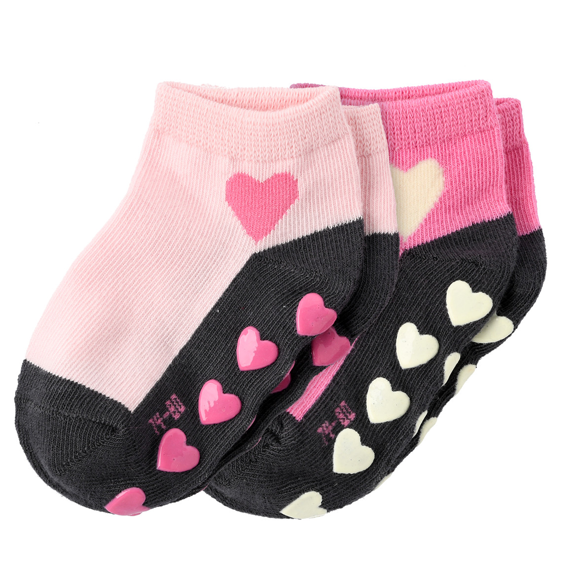 2 Paar Baby Sneaker-Socken mit ABS-Sohle von Topomini