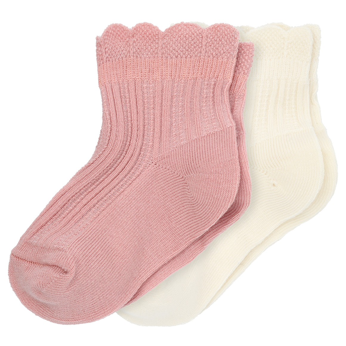 2 Paar Baby Socken mit Ajour-Muster von Topomini