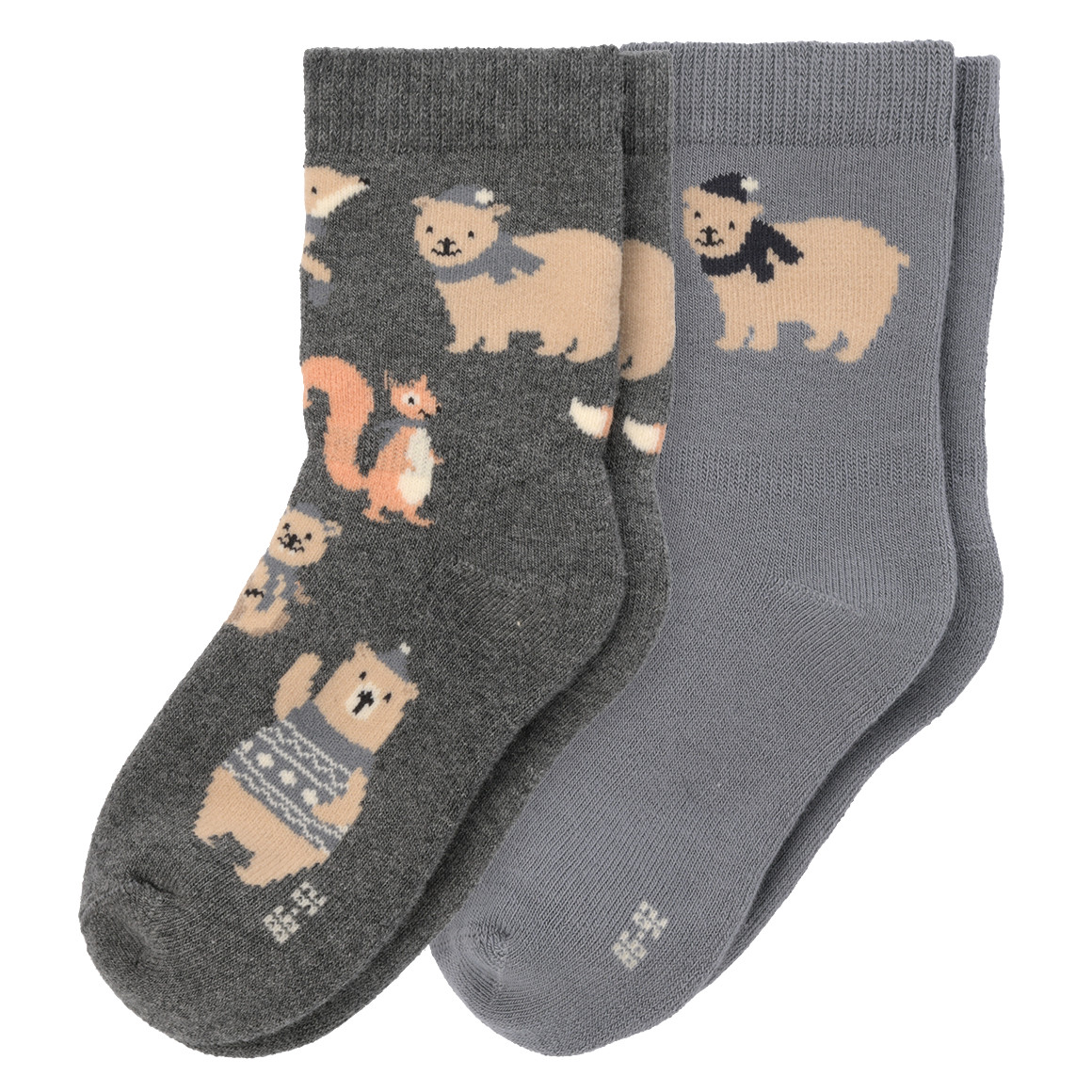 2 Paar Baby Socken mit Frottee von Topomini