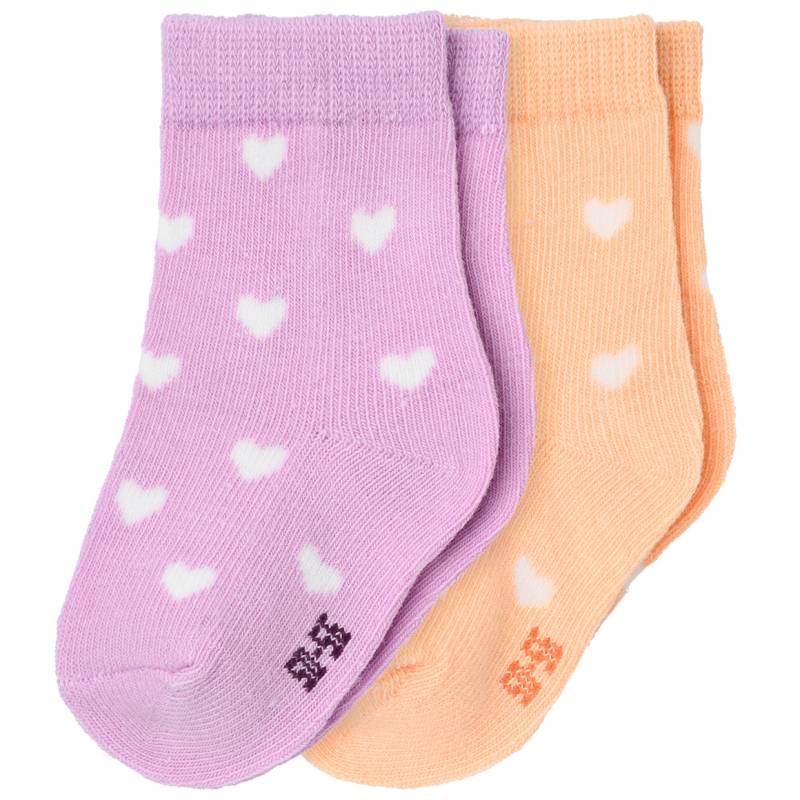 2 Paar Baby Socken mit Herzen von Topomini