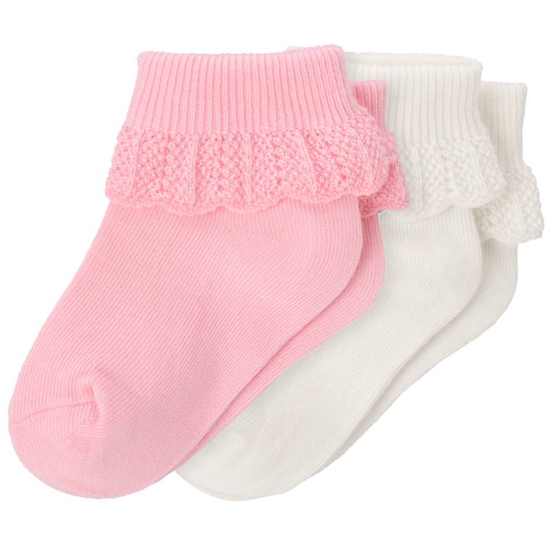 2 Paar Baby Socken mit Umschlagbündchen von Topomini