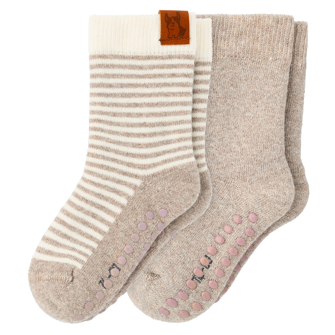 2 Paar Baby Stoppersocken in Frottee-Qualität von Topomini