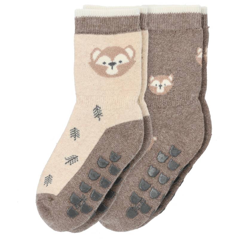 2 Paar Baby Stoppersocken mit Bio-Baumwolle von Topomini
