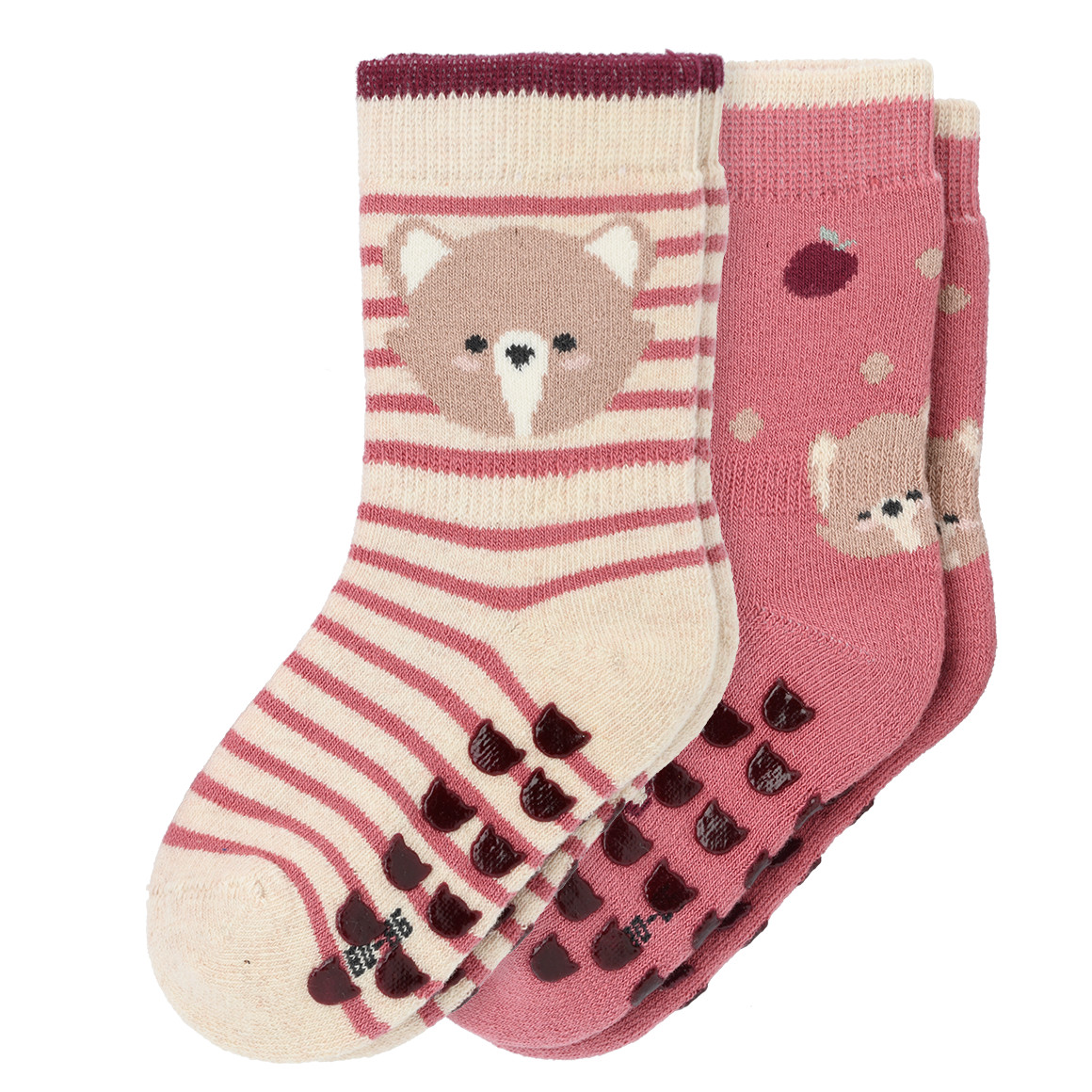 2 Paar Baby Stoppersocken mit Bio-Baumwolle von Topomini