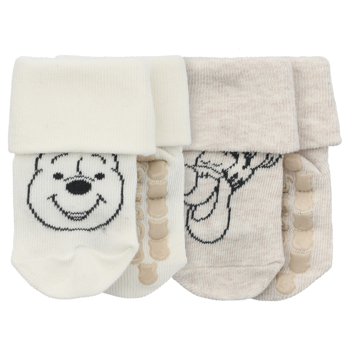 2 Paar Winnie Puuh Stoppersocken mit Umschlag von Topomini