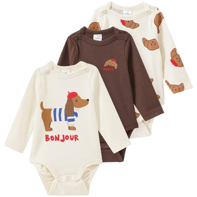 3 Baby Bodys im Set 3 Baby Bodys im Set von Topomini