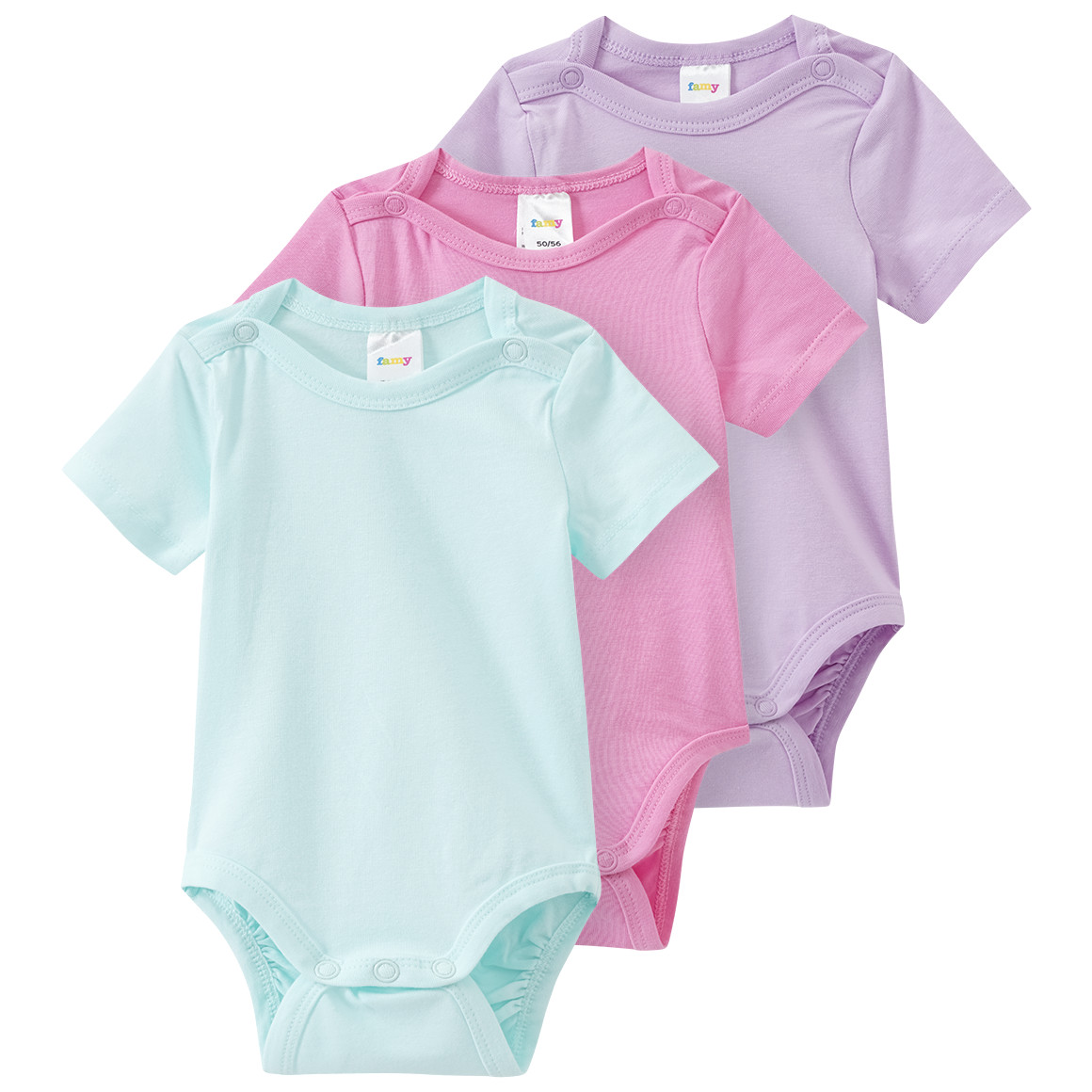 3 Baby Bodys in verschiedenen Farben von Topomini