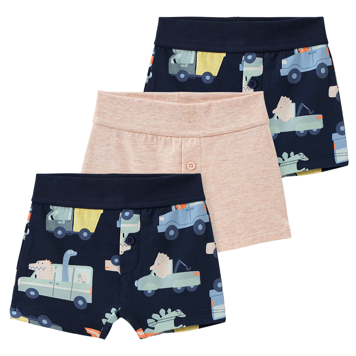 3 Baby Boxer mit Dino-Allover 3 Baby Boxer mit Dino-Allover von Topomini