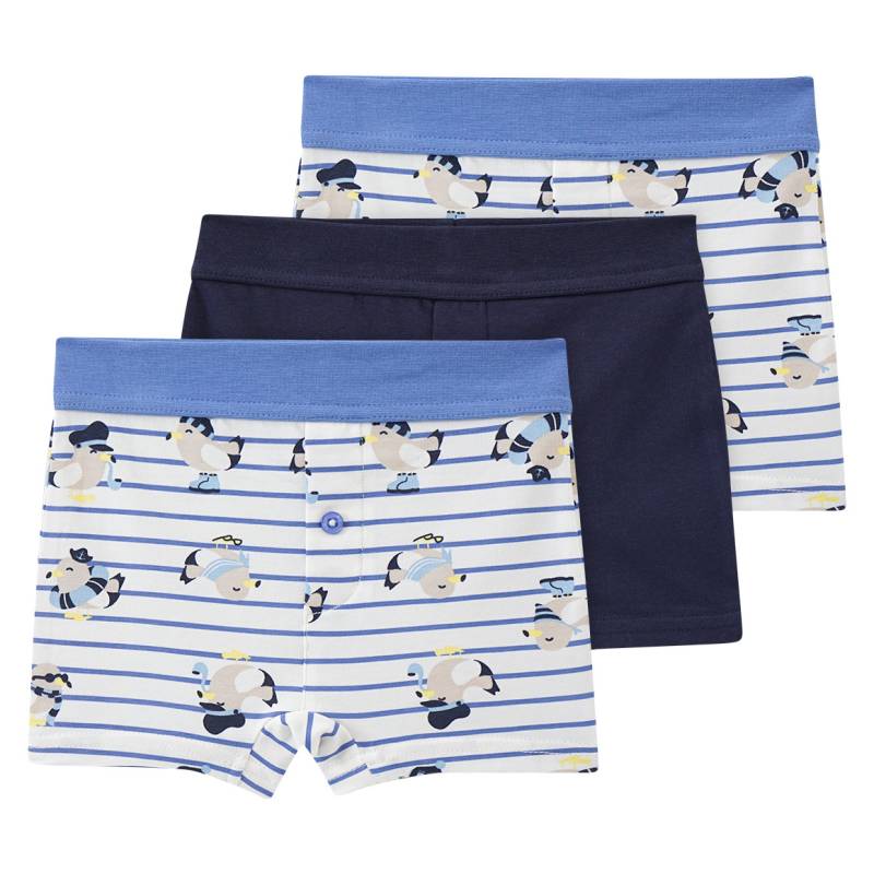 3 Baby Boxer mit Möwen-Motiven von Topomini
