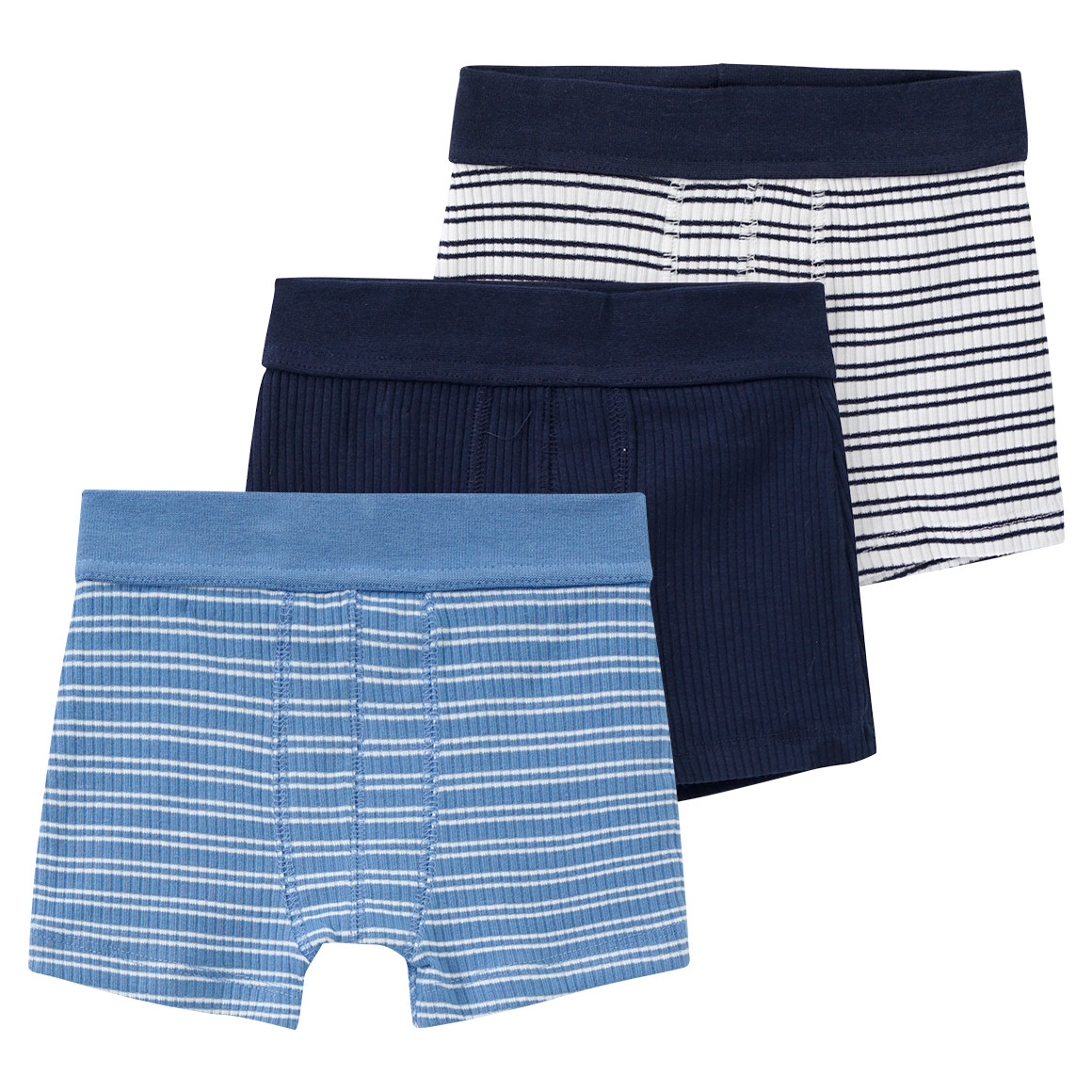 3 Baby Boxer mit Rippstruktur von Topomini