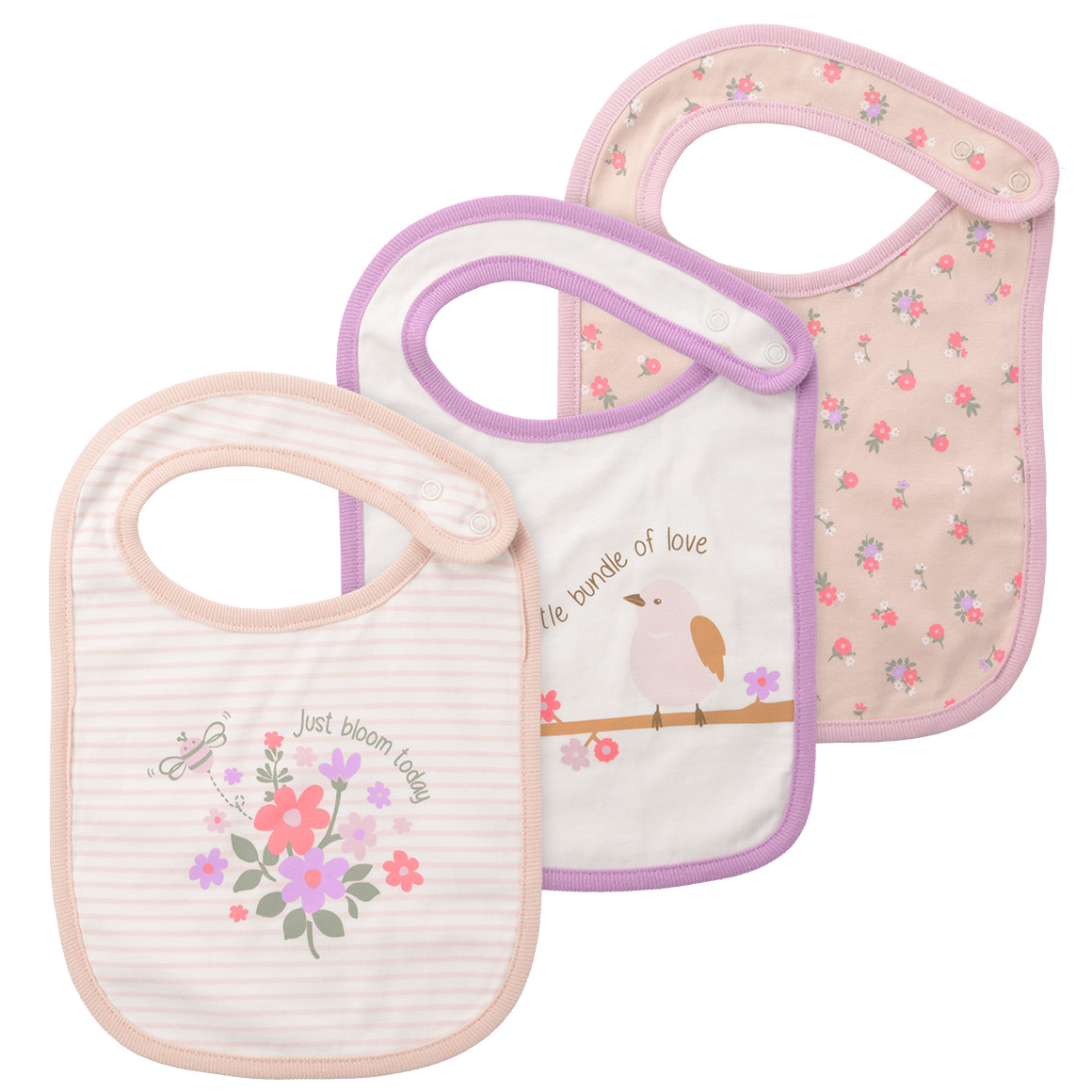 3 Baby Lätzchen mit Motiven 3 Baby Lätzchen mit Motiven von Topomini