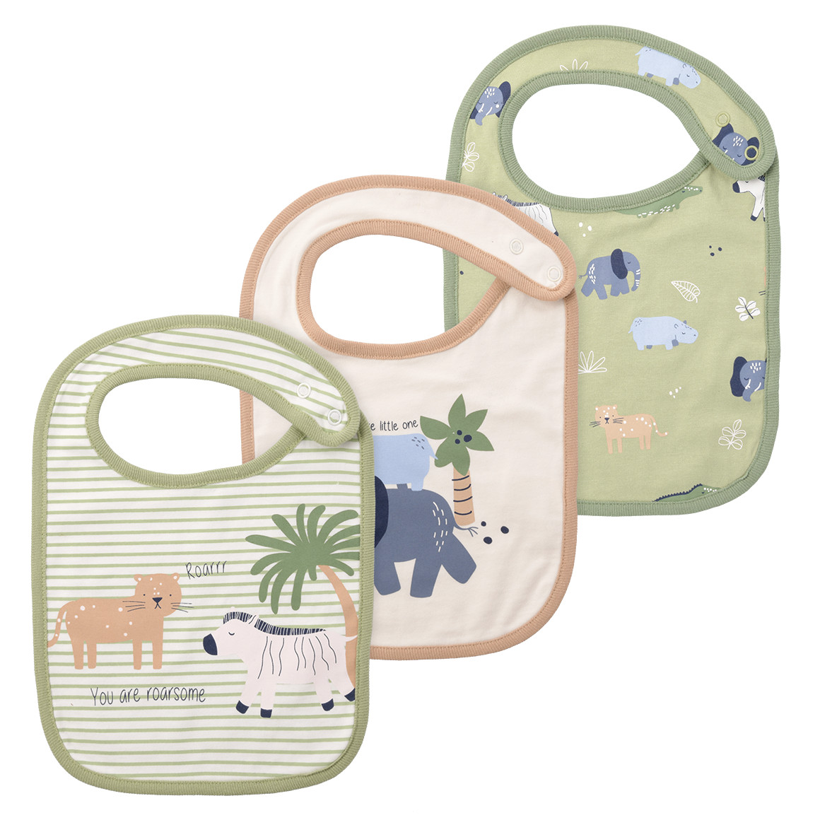 3 Baby Lätzchen mit Motiven von Topomini