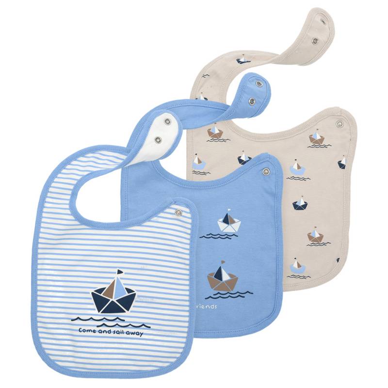 3 Baby Lätzchen mit Segelboot-Motiven 3 Baby Lätzchen mit Segelboot-Motiven von Topomini