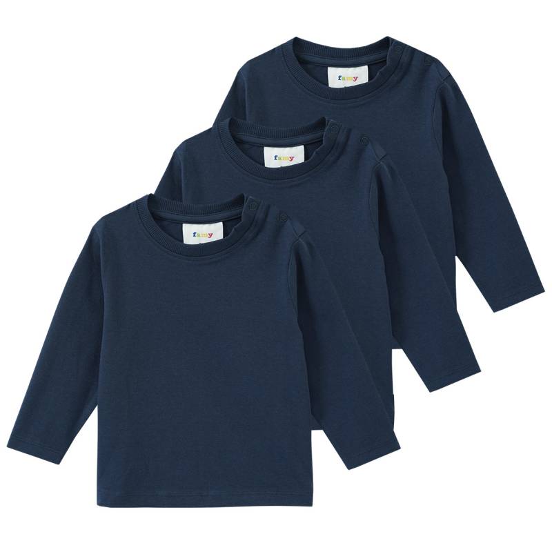3 Baby Langarmshirts im Basic-Look 3 Baby Langarmshirts im Basic-Look von Topomini