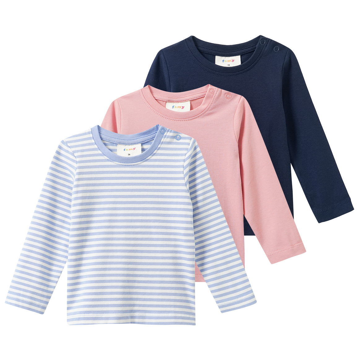 3 Baby Langarmshirts im Set 3 Baby Langarmshirts im Set von Topomini