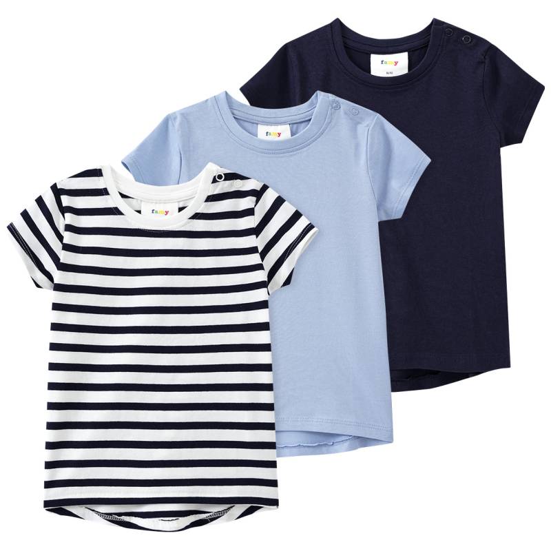 3 Baby T-Shirts im Basic-Look von Topomini