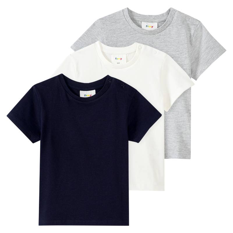 3 Baby T-Shirts im Basic-Look von Topomini