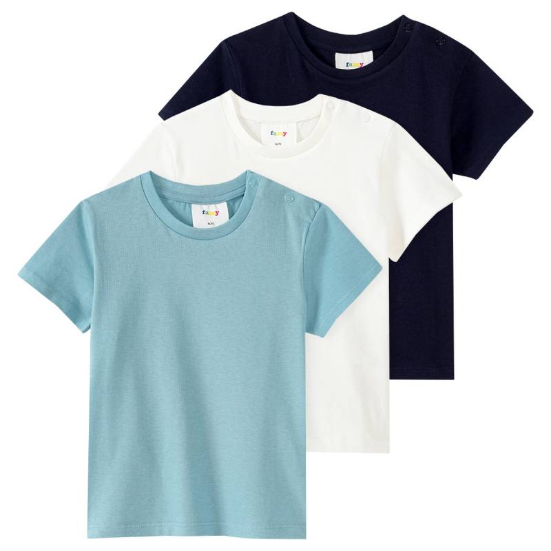 3 Baby T-Shirts im Basic-Look von Topomini