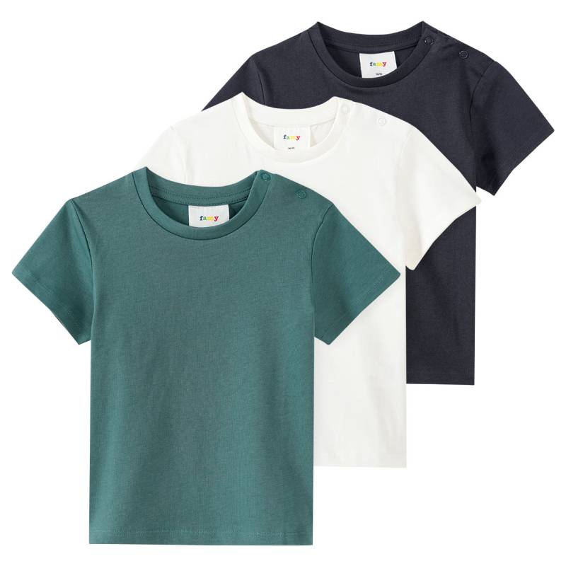 3 Baby T-Shirts im Basic-Look 3 Baby T-Shirts im Basic-Look von Topomini