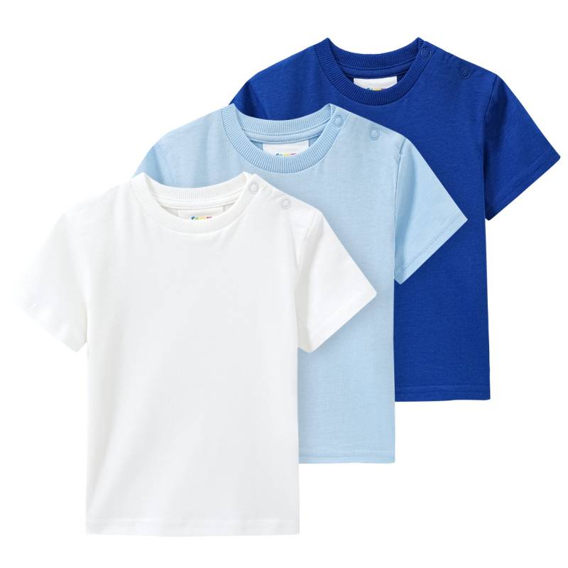 3 Baby T-Shirts unifarben von Topomini