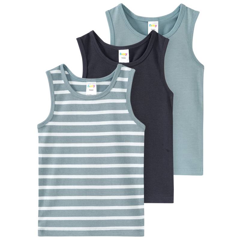 3 Baby Unterhemden mit Bio-Baumwolle von Topomini