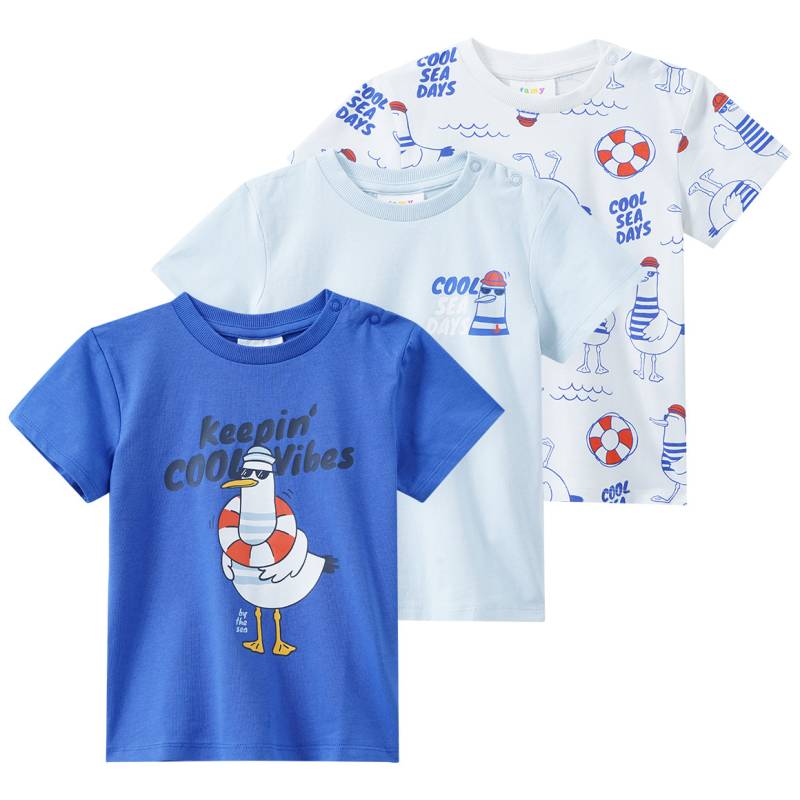 3 Jungen T-Shirts in verschiedenen Dessins 3 Jungen T-Shirts in verschiedenen Dessins von Topomini