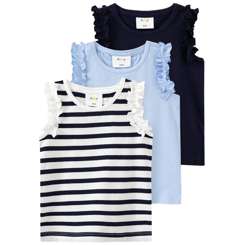 3 Mädchen Tops im Basic-Look von Topomini