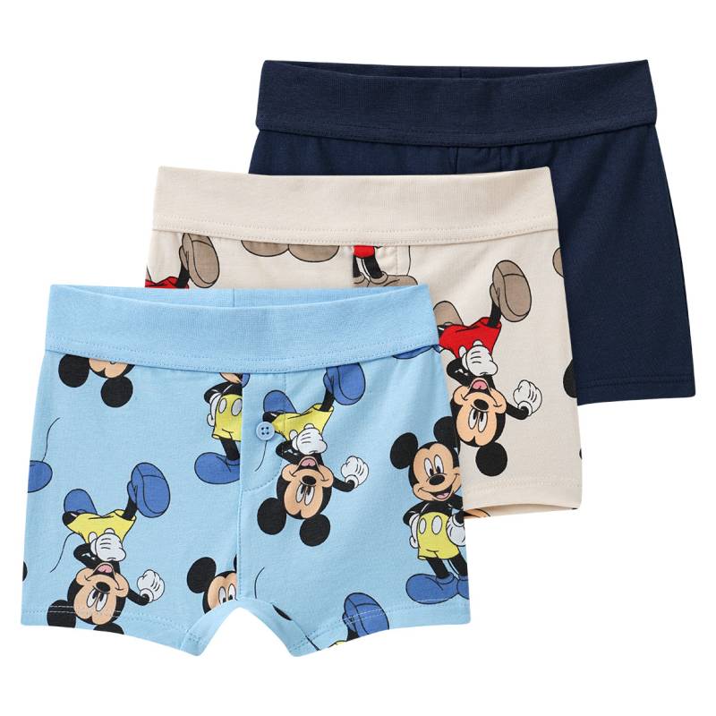 3 Micky Maus Boxer mit Bio-Baumwolle von Topomini