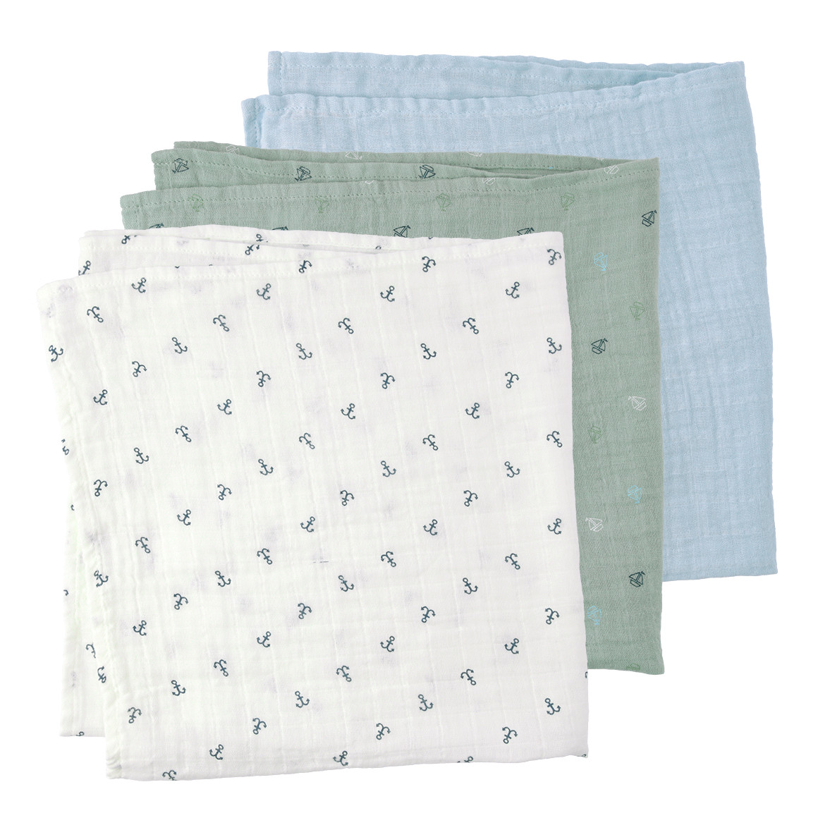 3 Musselintücher im Set von Topomini