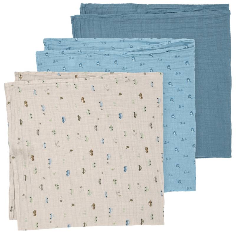 3 Musselintücher in verschiedenen Dessins von Topomini