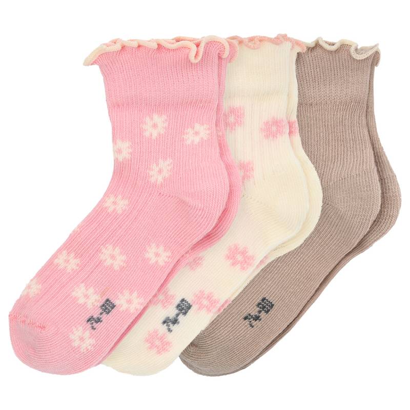 3 Paar Baby Kurzsocken mit Rolllsaum 3 Paar Baby Kurzsocken mit Rolllsaum von Topomini