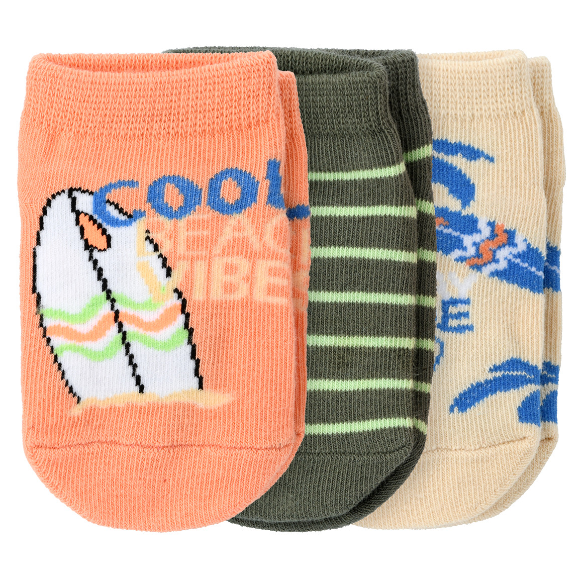 3 Paar Baby Sneaker-Socken im Set von Topomini