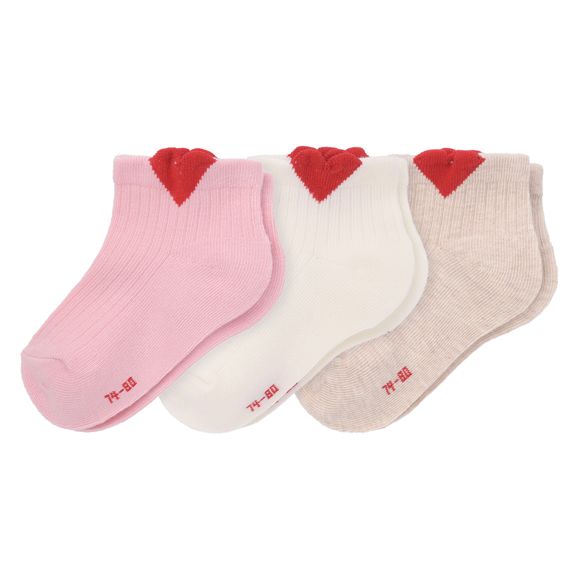 3 Paar Baby Sneaker-Socken im Set von Topomini