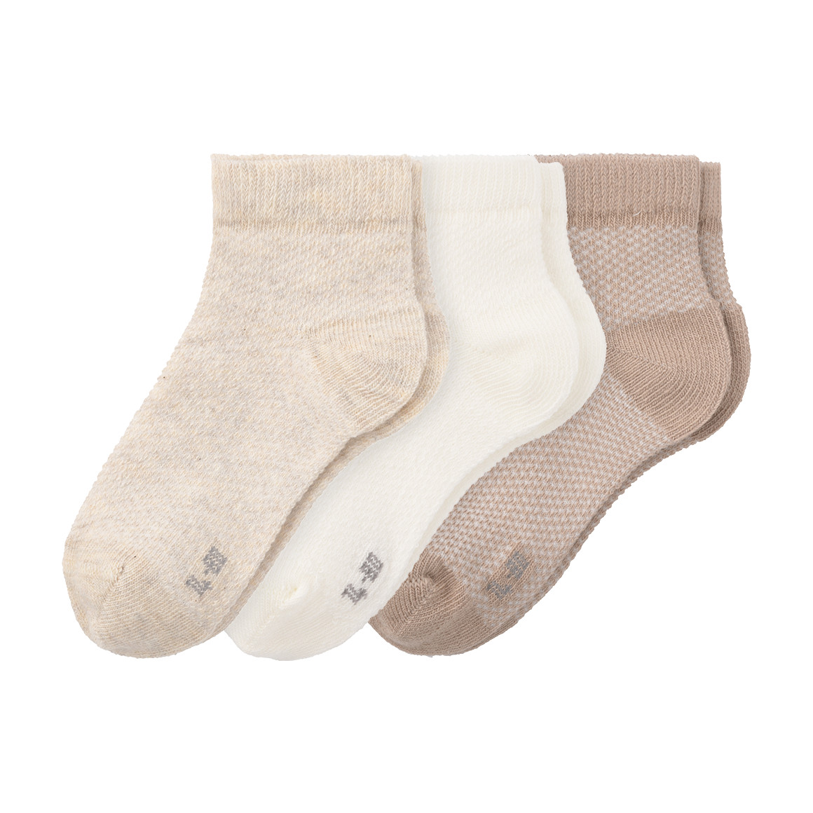 3 Paar Baby Sneaker-Socken knöchelhoch von Topomini